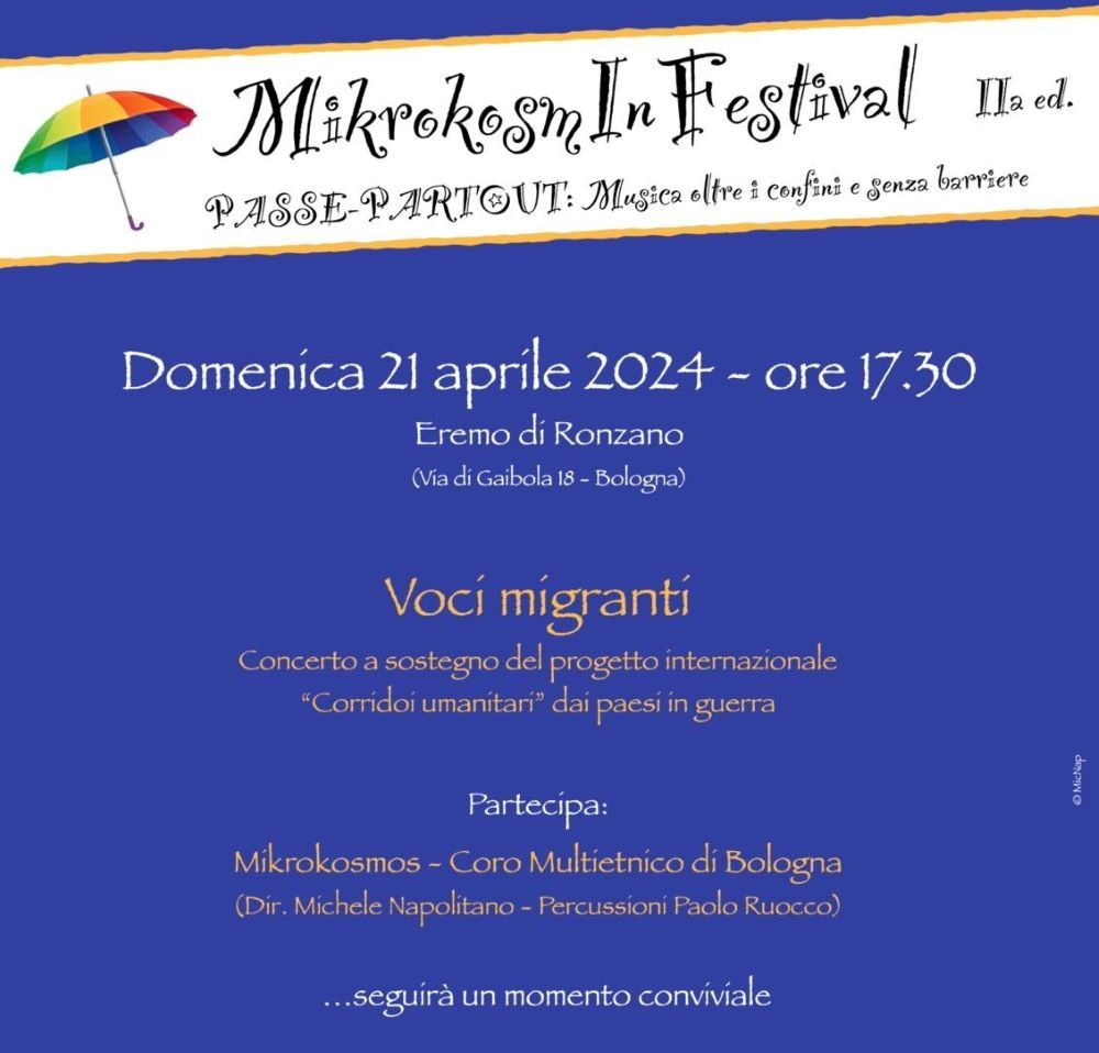 "VOCI MIGRANTI" Concerto a sostegno del progetto internazionale "Corridoi umanitari" dai paesi in guerra
