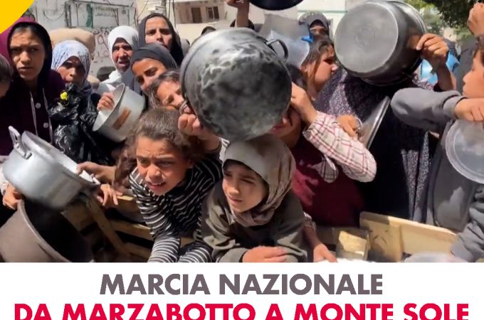 Il Centro Astalli di Bologna alla Marcia "Save Gaza" di Monte Sole